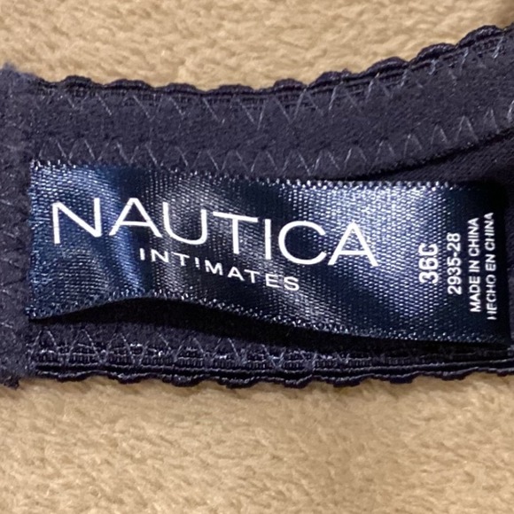 Nautica Navy Blue T-Shirt Bra, Size 36C - Picture 4 of 6